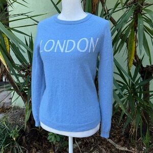 Cashmere Anthropologie Blue Sweater
